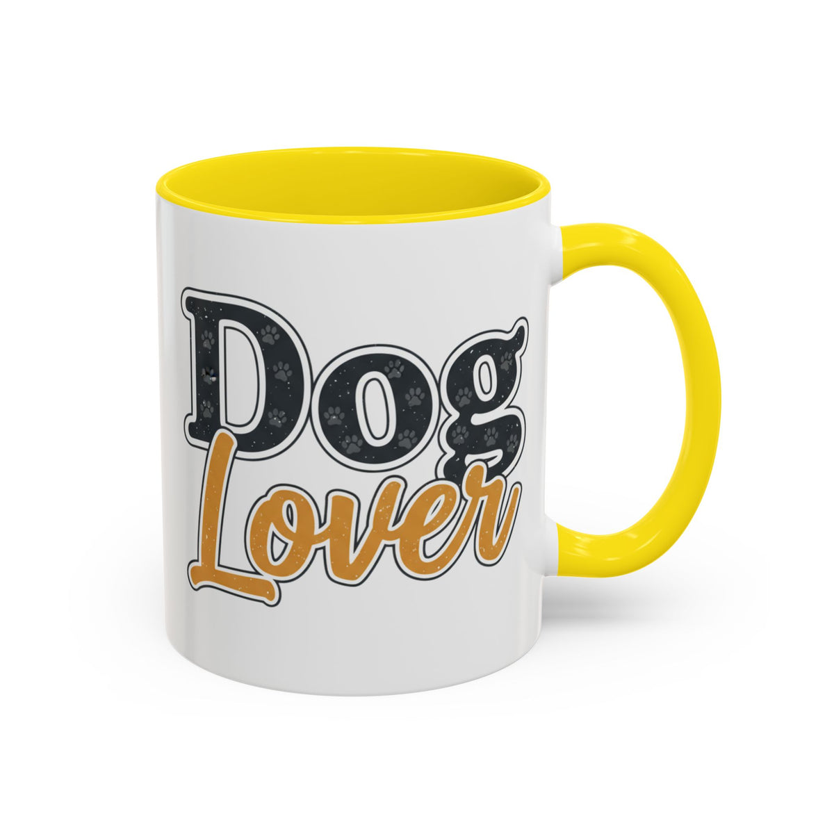 Dog Lover Accent Coffee Mug — 'Dog Lover' 11/15oz Ceramic Mug
