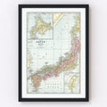 Vintage Map of Japan 1901