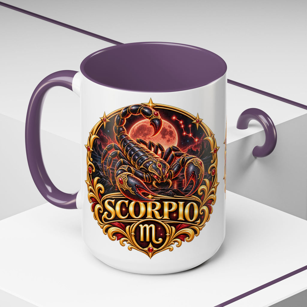 Scorpio Zodiac Coffee Mug — Bold Scorpion Astrology Design (11/15oz)
