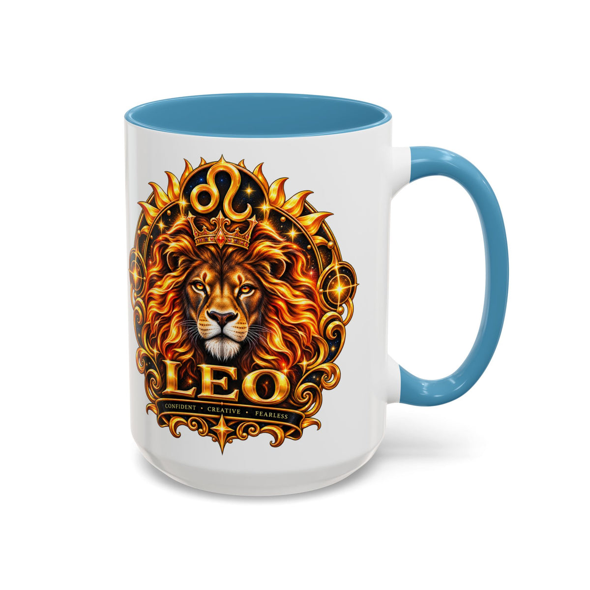 Leo Zodiac Lion Coffee Mug — Astrological Birthday Gift (11/15oz)