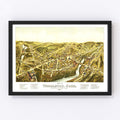 Vintage Map of Thomaston, Connecticut 1879