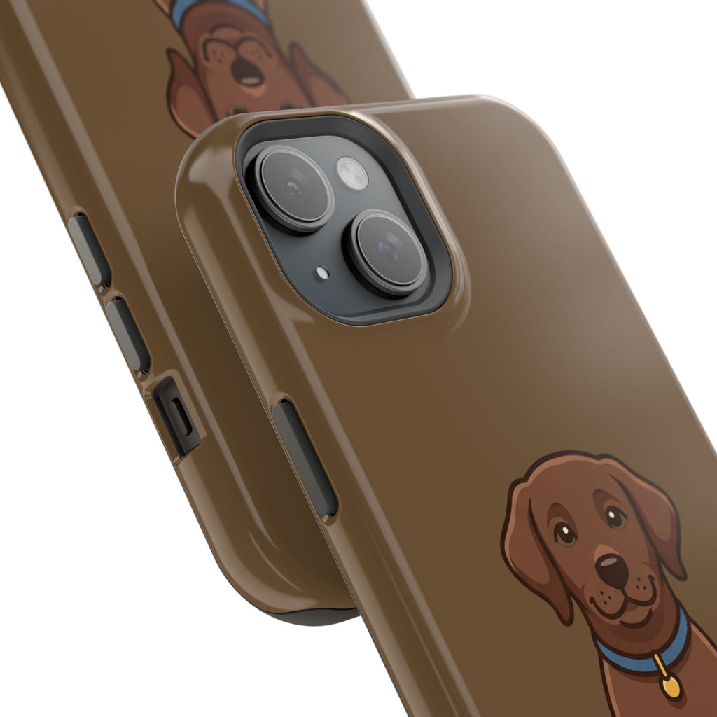 Chocolate Labrador Phone Case — Cute Dog Impact‑Resistant iPhone Cover