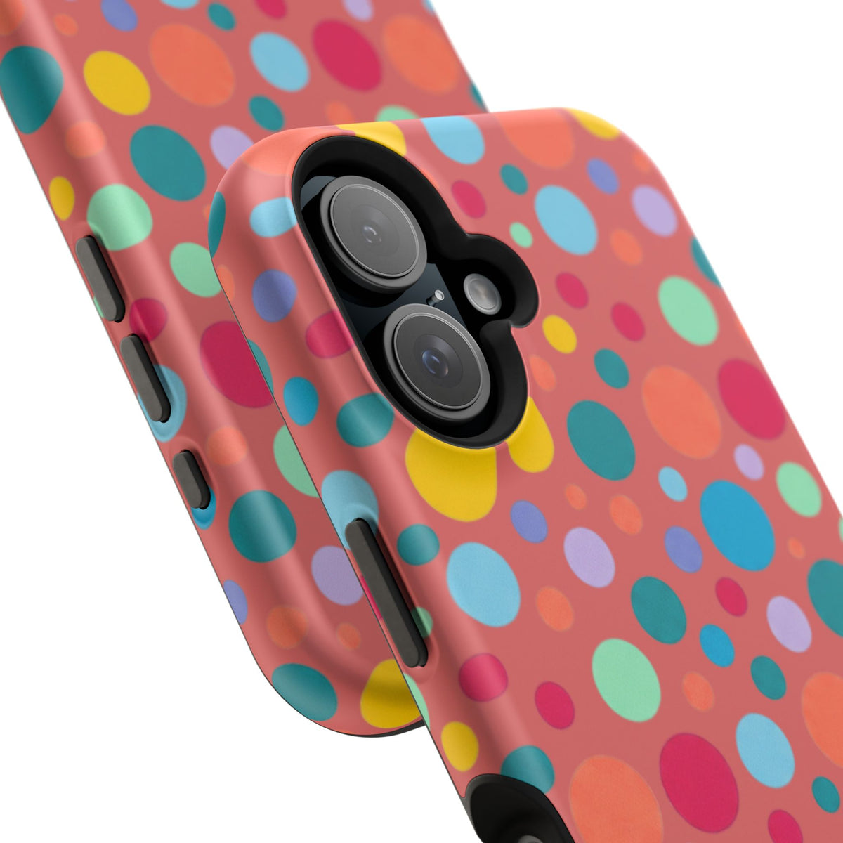 Colorful Polka Dot Magnetic Phone Case — Impact-Resistant, Vibrant Retro Dots
