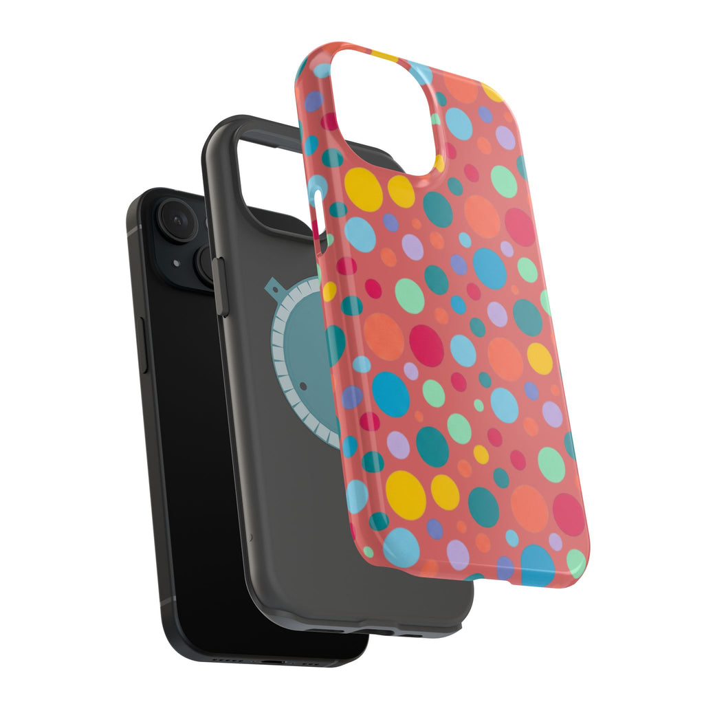 Colorful Polka Dot Magnetic Phone Case — Impact-Resistant, Vibrant Retro Dots