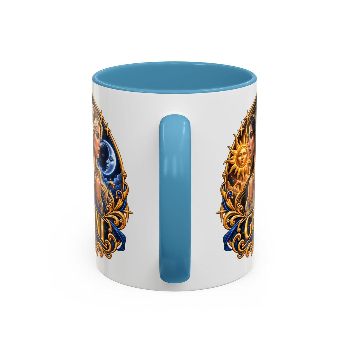 Gemini Zodiac Coffee Mug — Gemini Sign Astrology Accent Mug (11/15oz)
