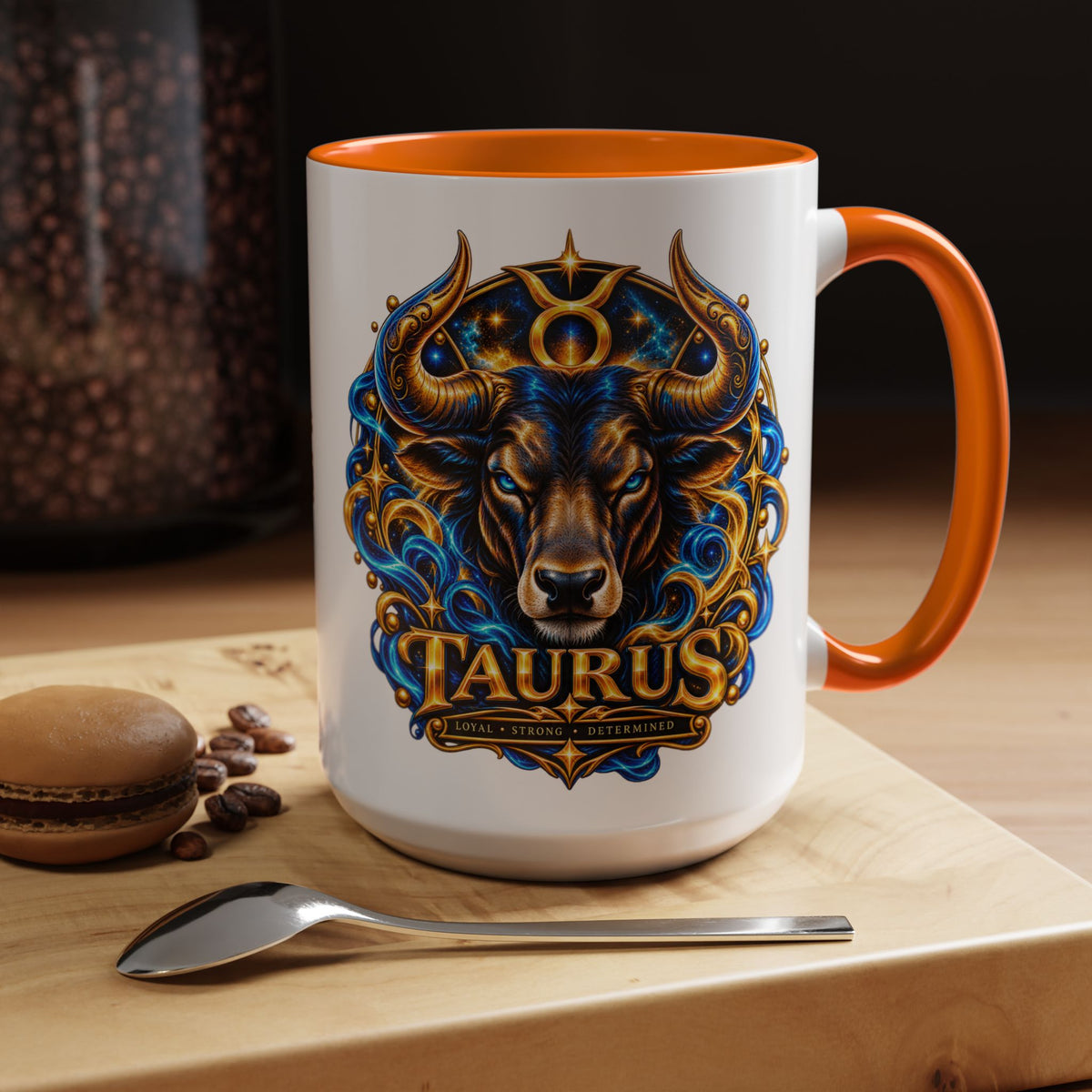 Taurus Coffee Mug — Zodiac Bull Accent Mug (11/15oz)