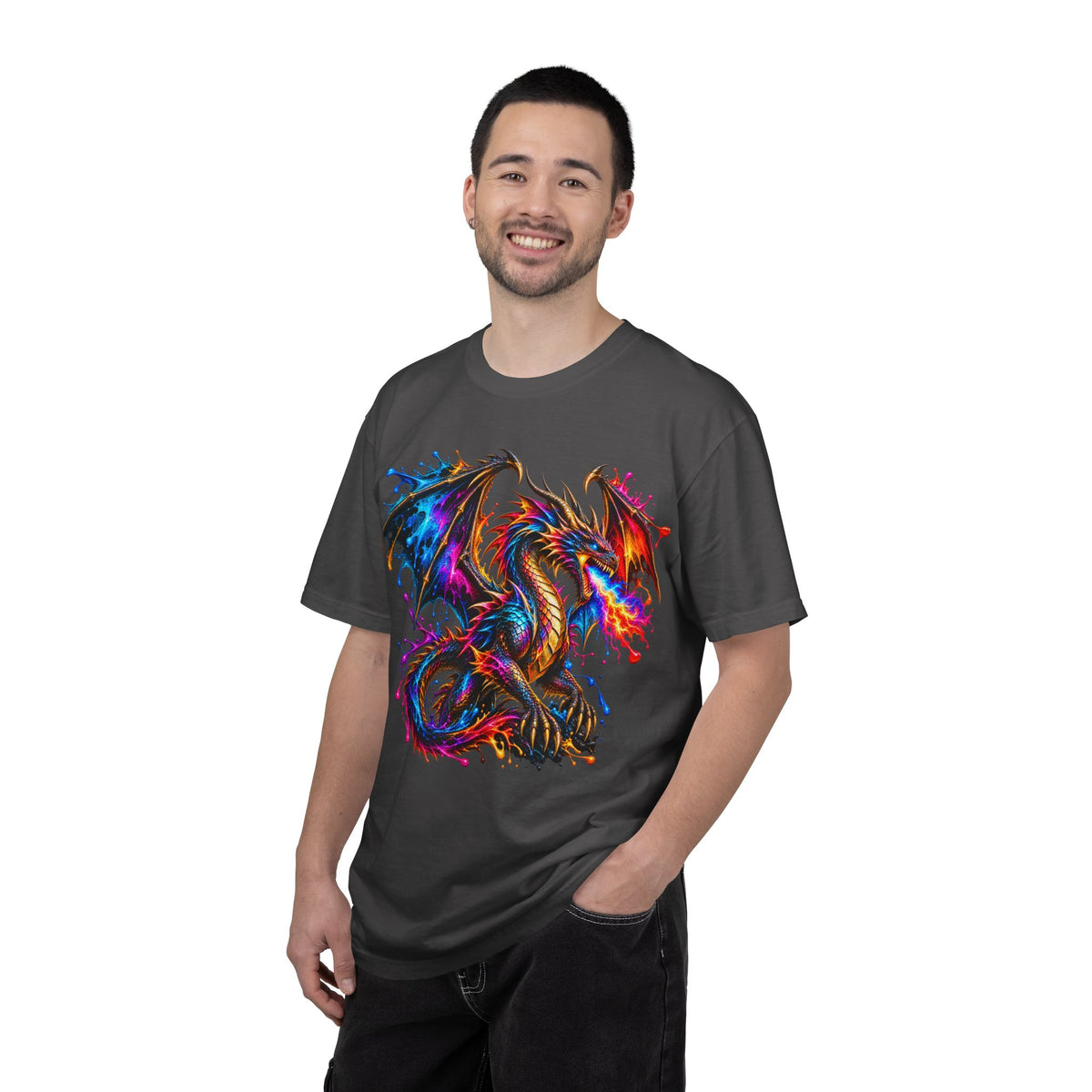 Vibrant Watercolor Dragon T-Shirt