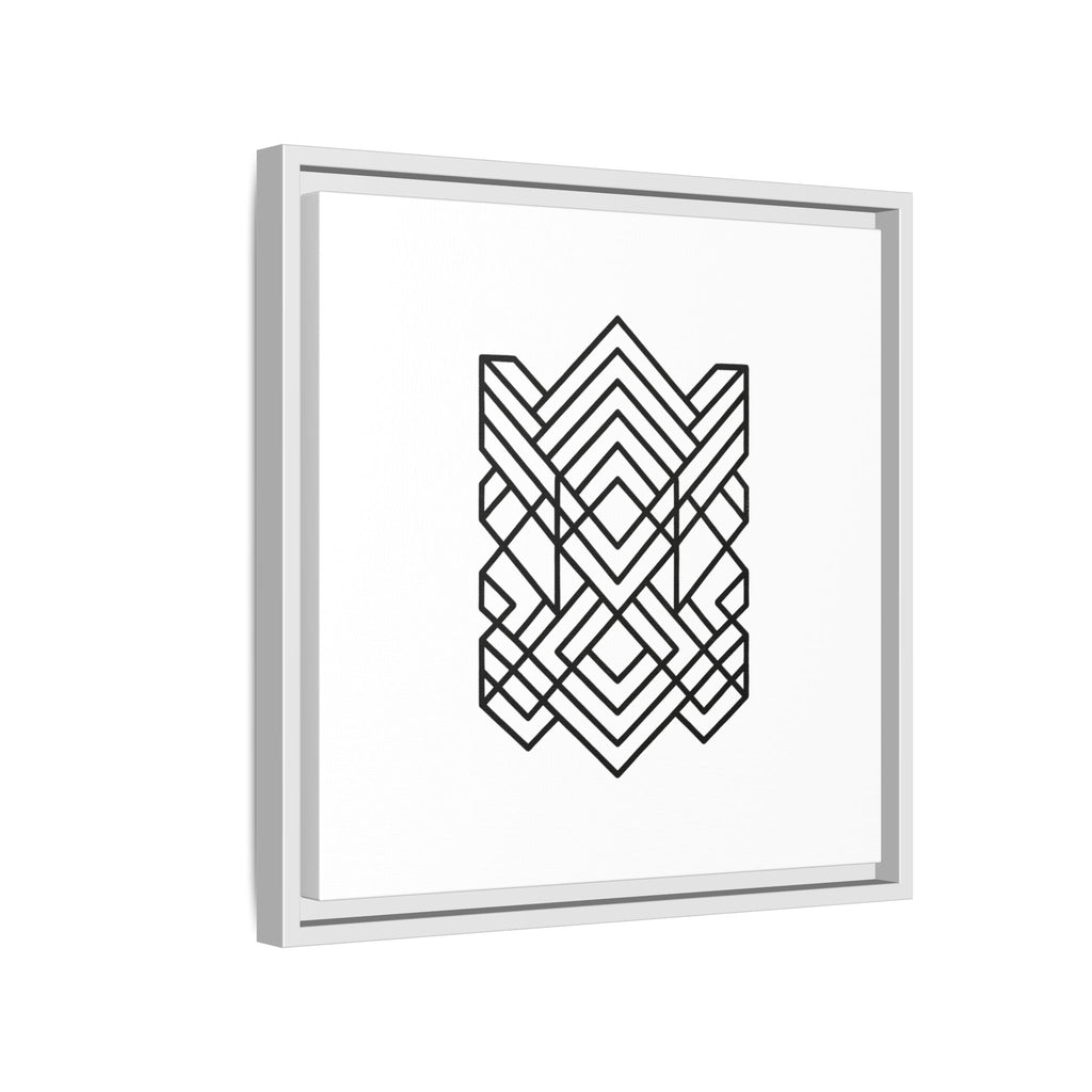 Framed Geometric Art Canvas