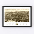 Vintage Map of Albany, New York 1879