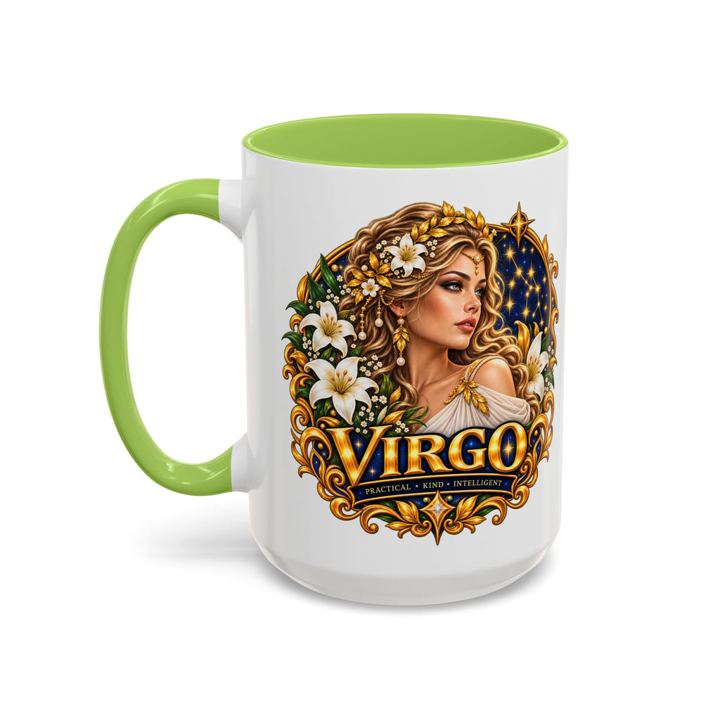 Virgo Zodiac Coffee Mug — Astrology Gift Mug (11/15oz)