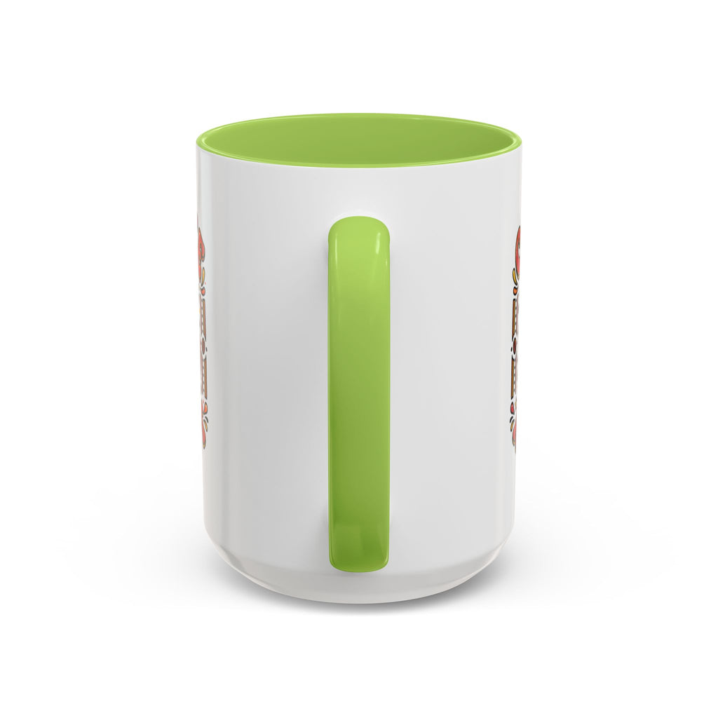 Coffee Addict Accent Mug — "Coffee Power" Retro Coffee Lover Gift (11oz/15oz)