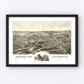 Vintage Map of Antwerp, New York 1888