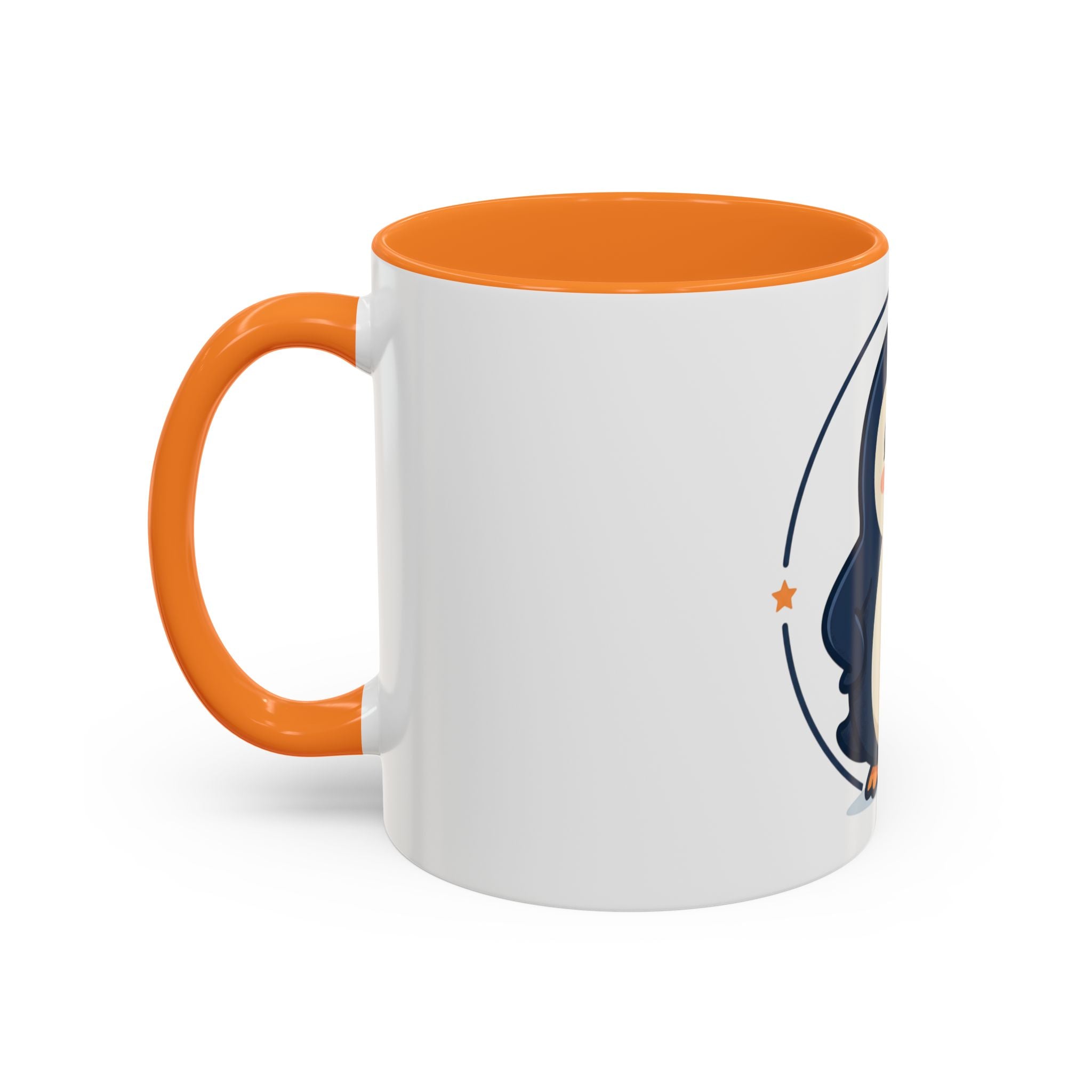 Cute Waving Penguin Mug | 11oz or 15oz Colorful Ceramic