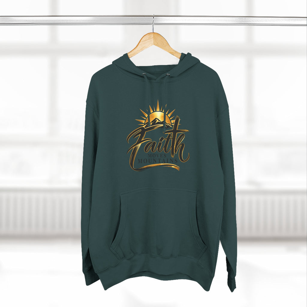 Faith Moves Mountains Hoodie — Inspirational Christian Pullover