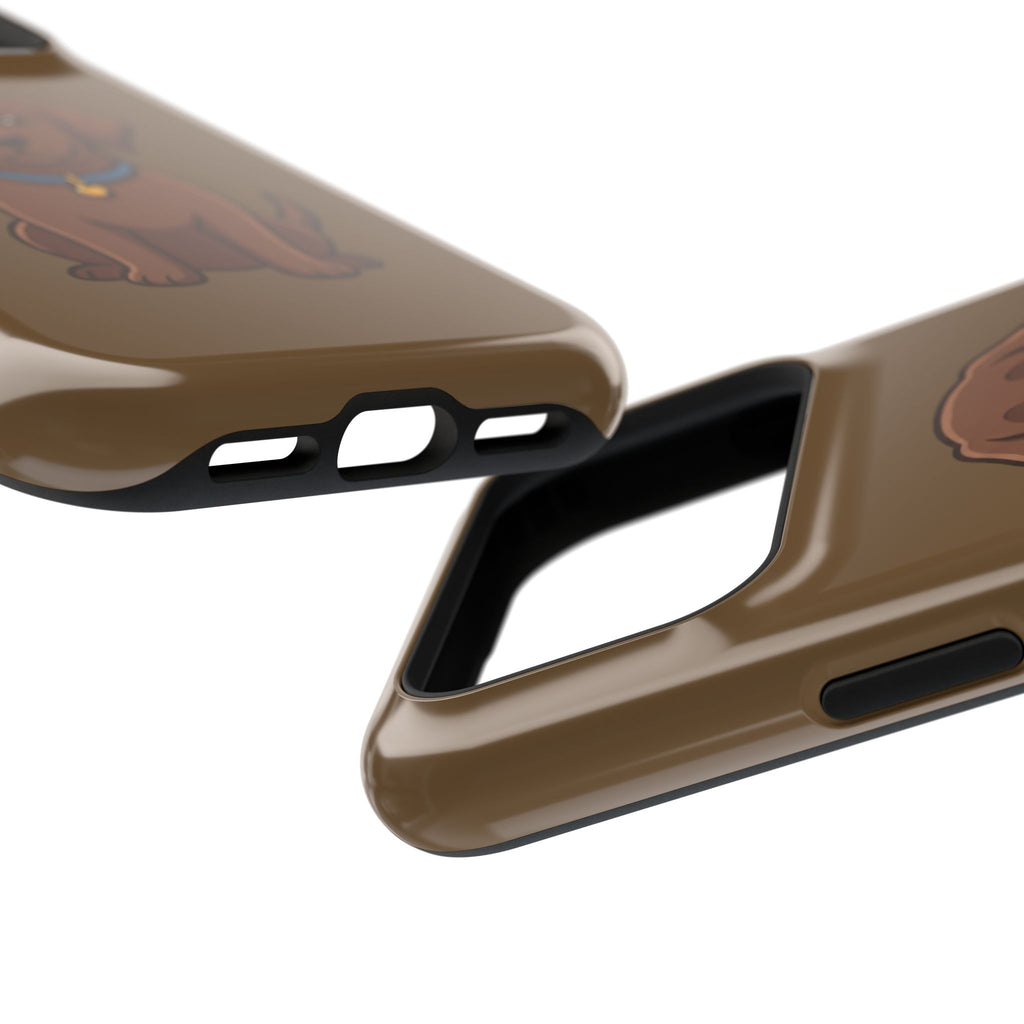 Chocolate Labrador Phone Case — Cute Dog Impact‑Resistant iPhone Cover