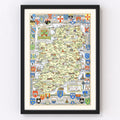 Historical Map of Ireland 1955