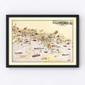 Vintage Map of Mackinack County, Michigan 1936