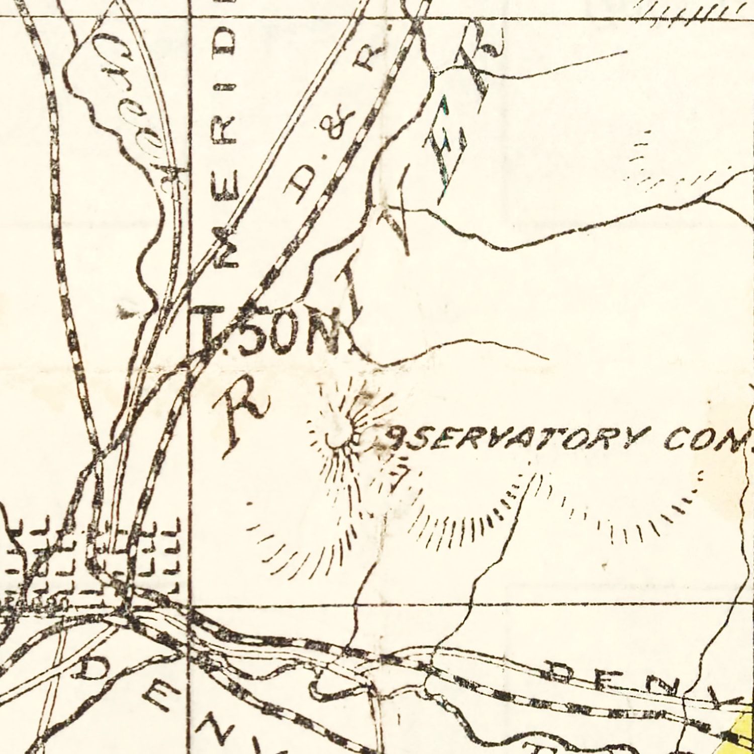 Vintage Map of the Gunnison Gold Belt in Colorado 1896