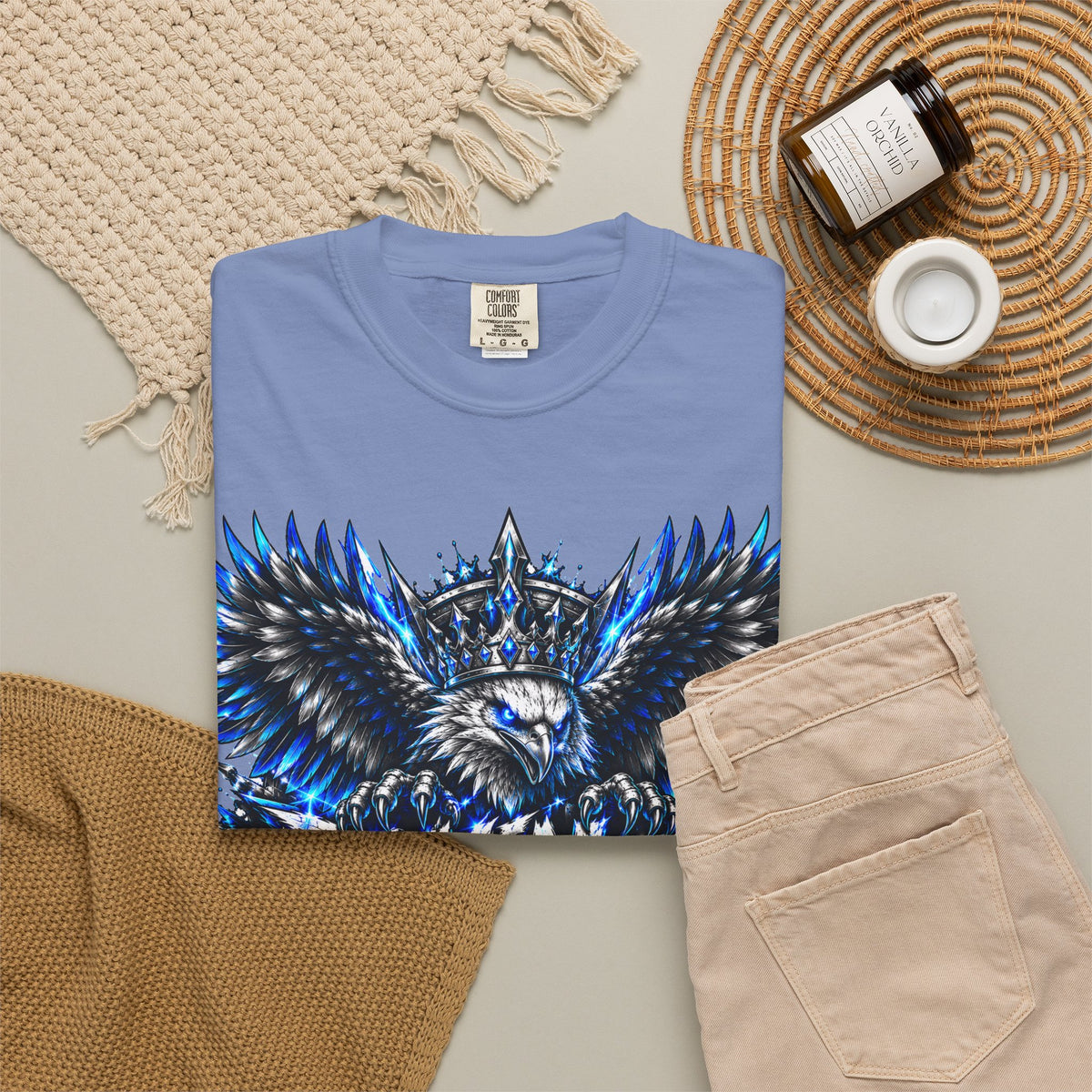 Dominate Eagle Graphic T-Shirt — Bold Crowned Eagle Design