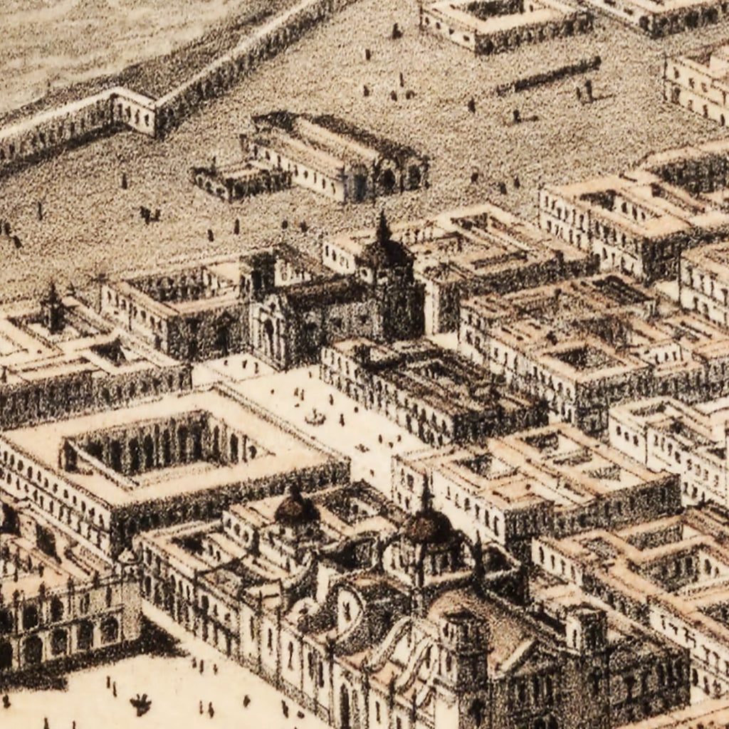 Vintage Map of Veracruz, Mexico 1862