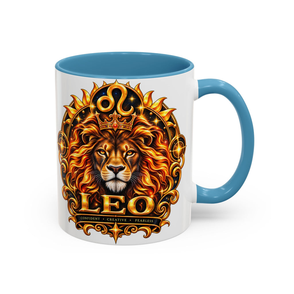 Leo Zodiac Lion Coffee Mug — Astrological Birthday Gift (11/15oz)