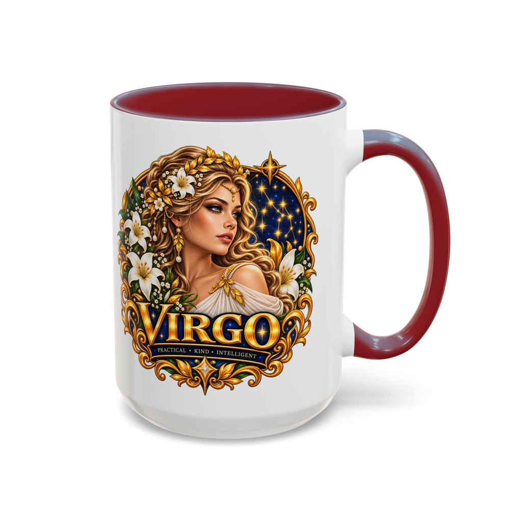 Virgo Zodiac Coffee Mug — Astrology Gift Mug (11/15oz)