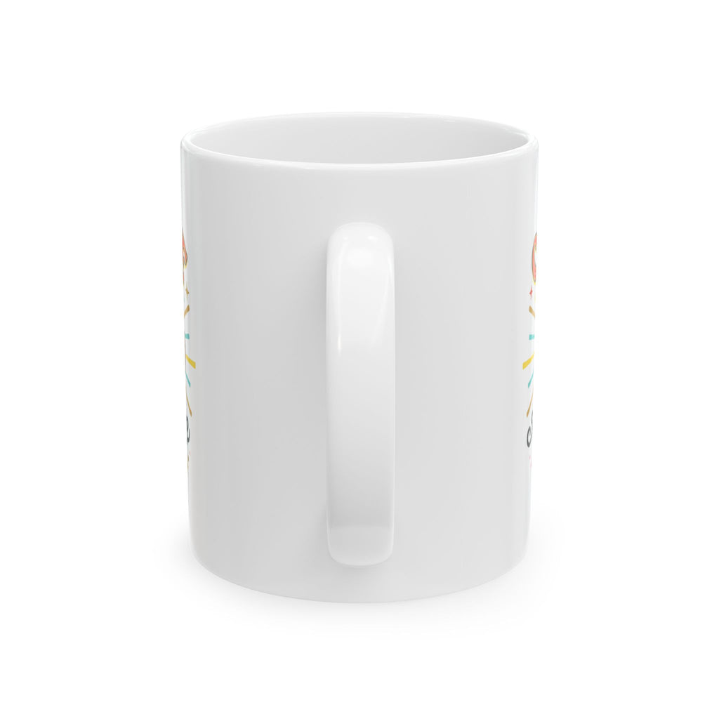 Coffee Mug — 'Coffee My Favorite Drink' Colorful Retro Ceramic Mug (11oz, 15oz)