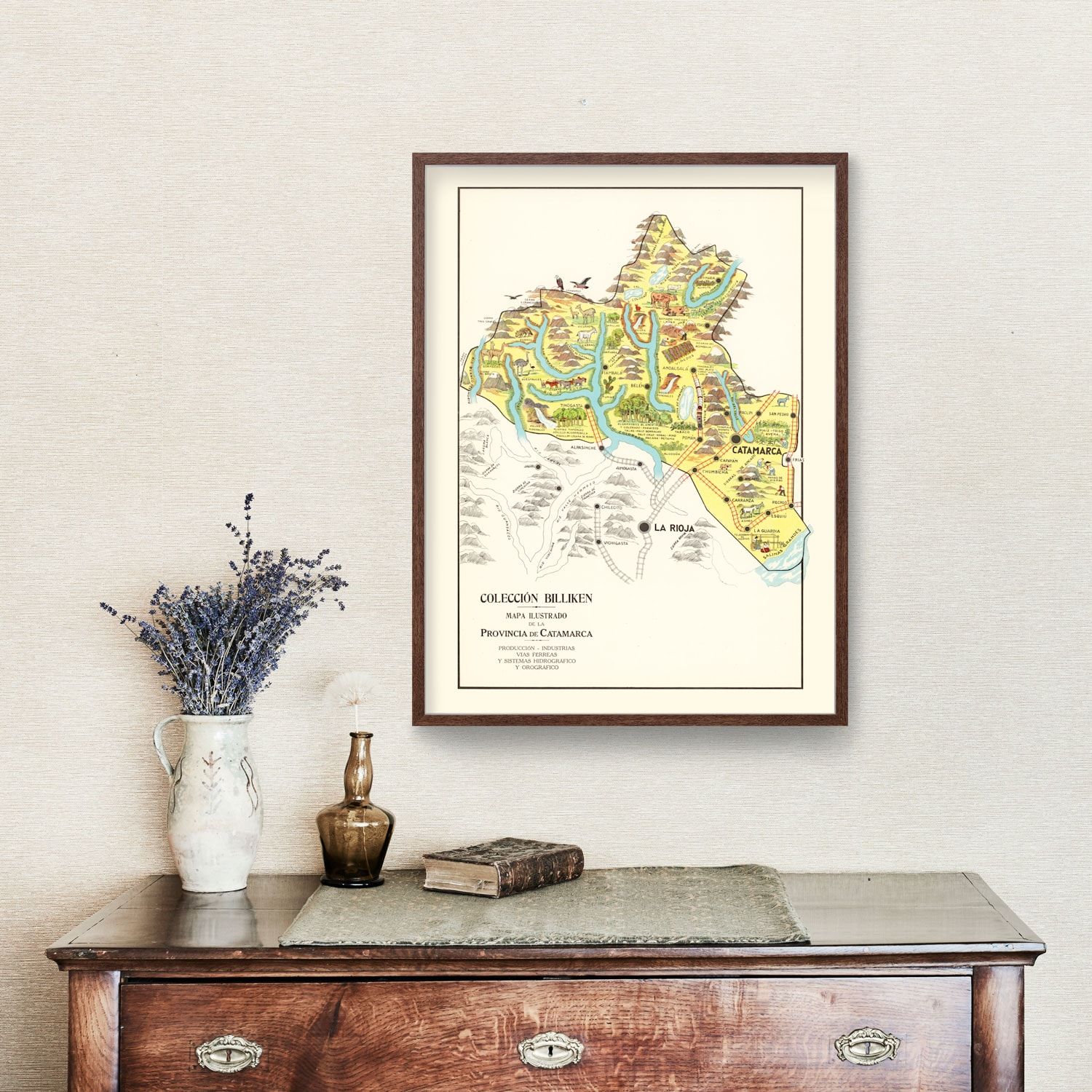 Vintage Map of Catamarca, 1933