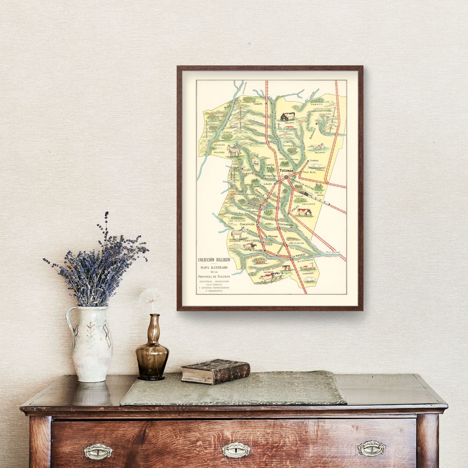 Vintage Map of Tucuman, 1933