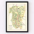 Vintage Map of Tucuman, 1933