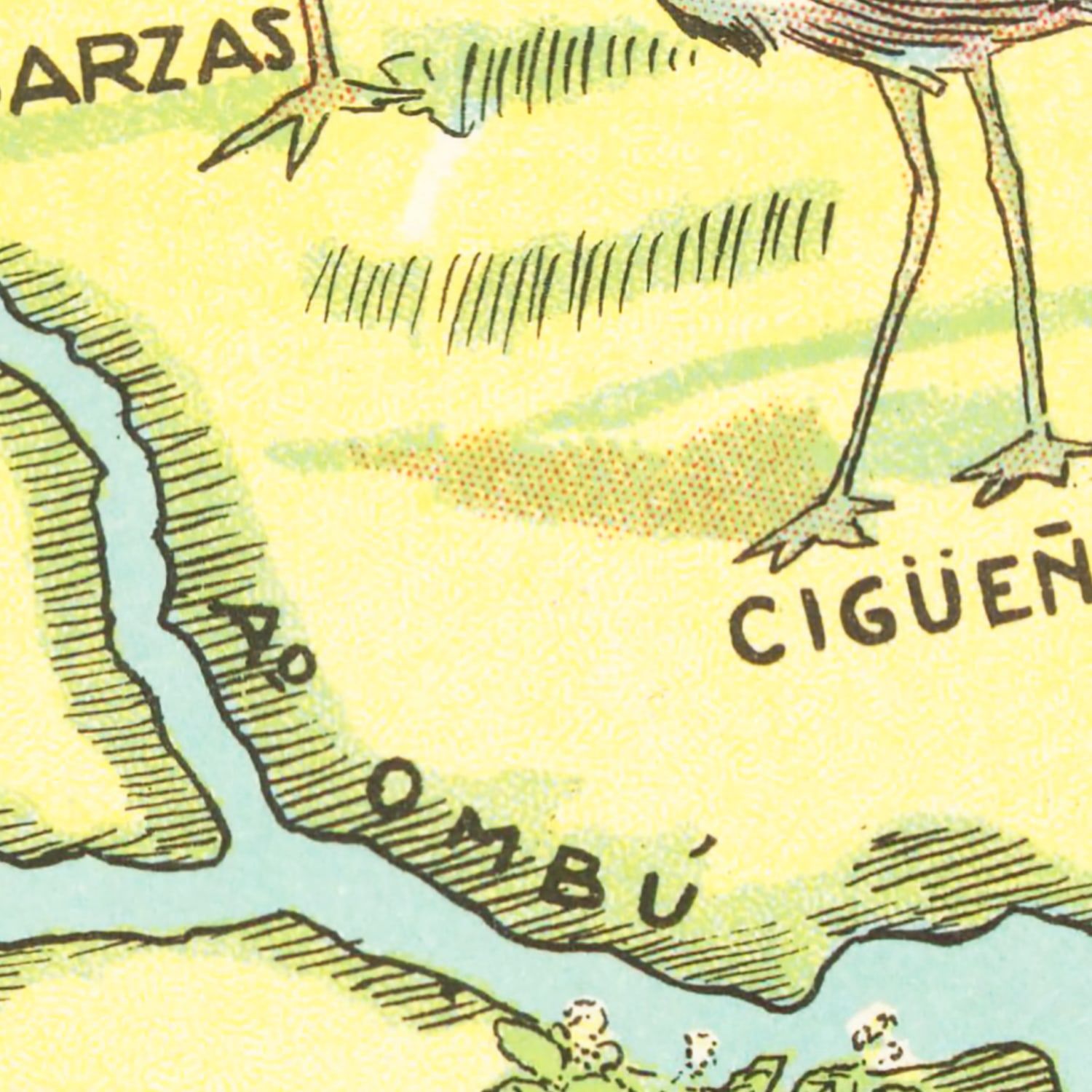 Vintage Map of Corrientes, 1933