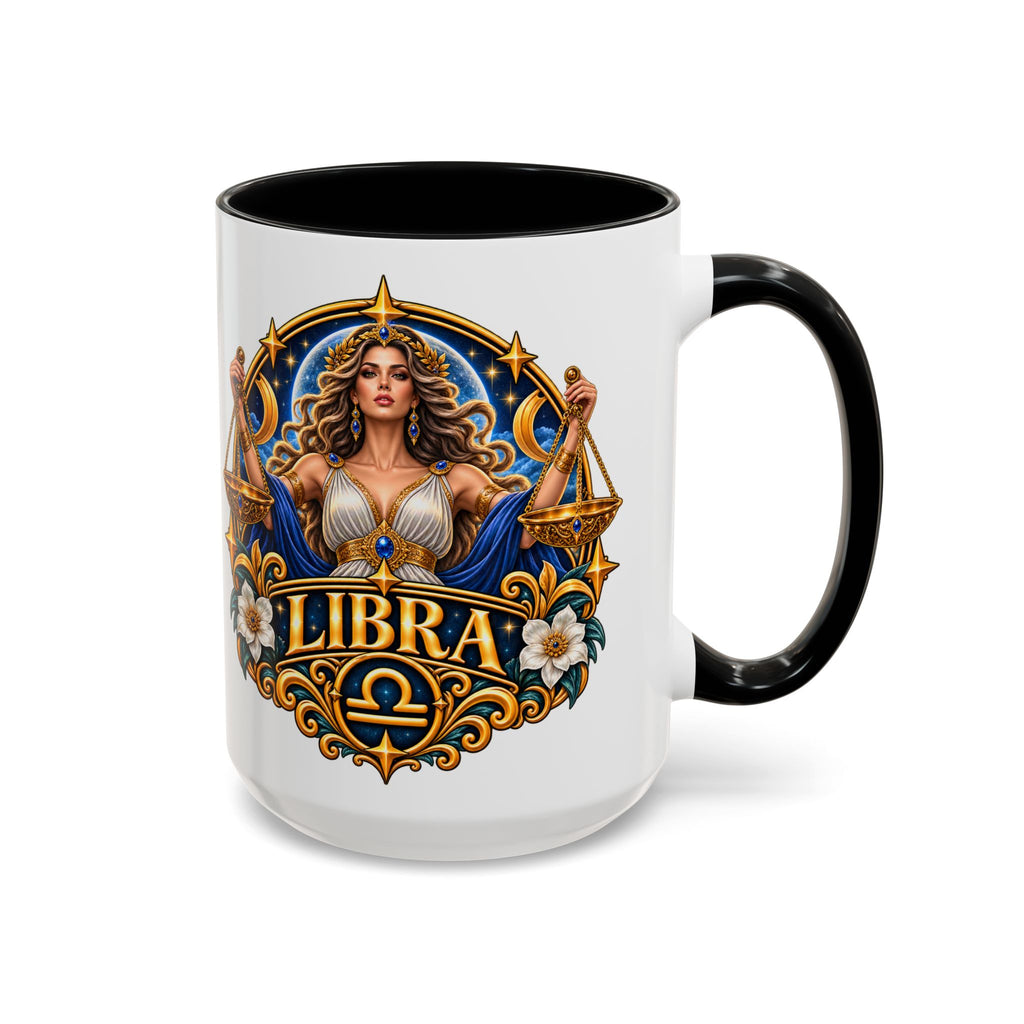 Libra Zodiac Coffee Mug – Elegant Horoscope Astrology Gift (11/15oz)
