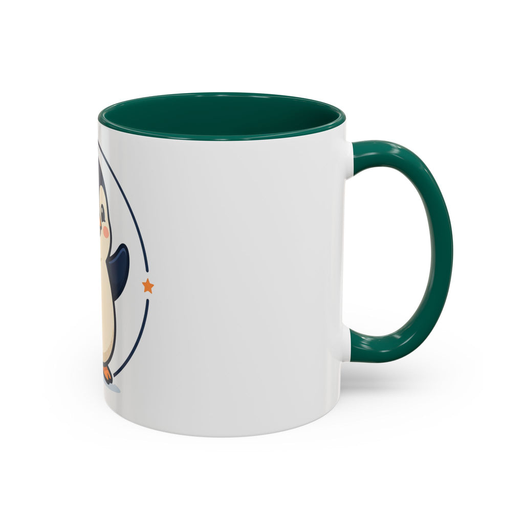 Cute Waving Penguin Mug | 11oz or 15oz Colorful Ceramic