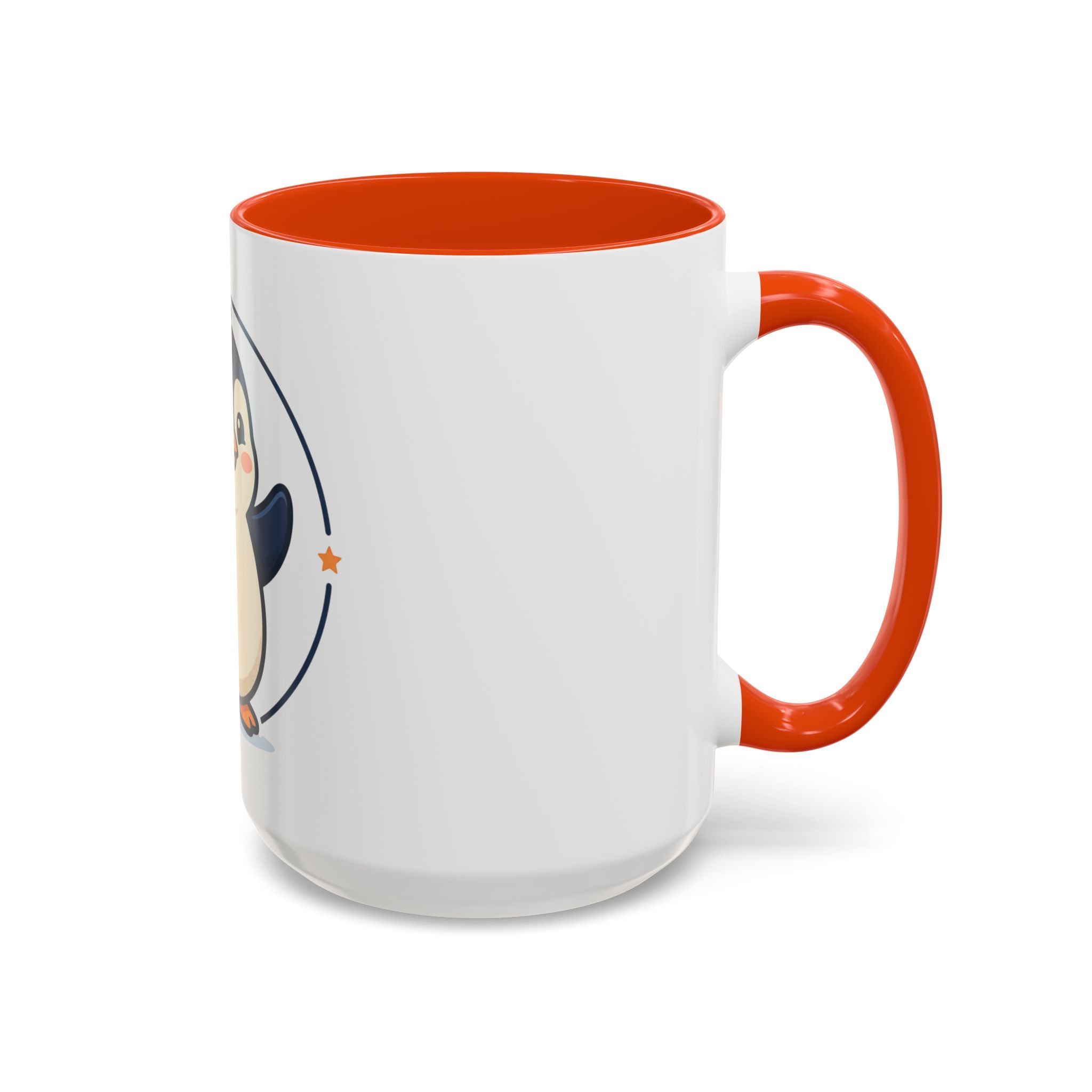 Cute Waving Penguin Mug | 11oz or 15oz Colorful Ceramic