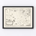 Vintage Map of United States 1926
