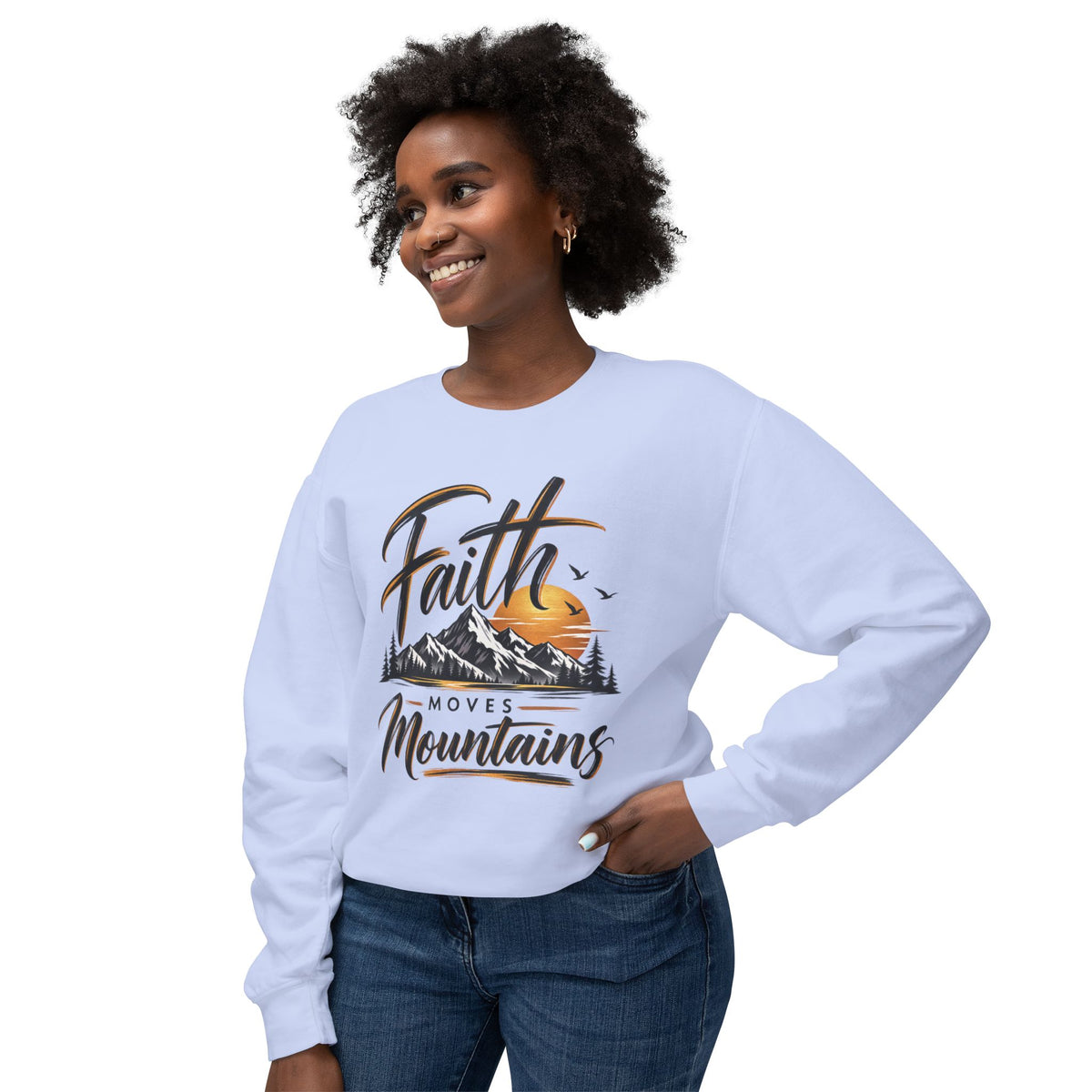 Faith Moves Mountains Crewneck Sweatshirt