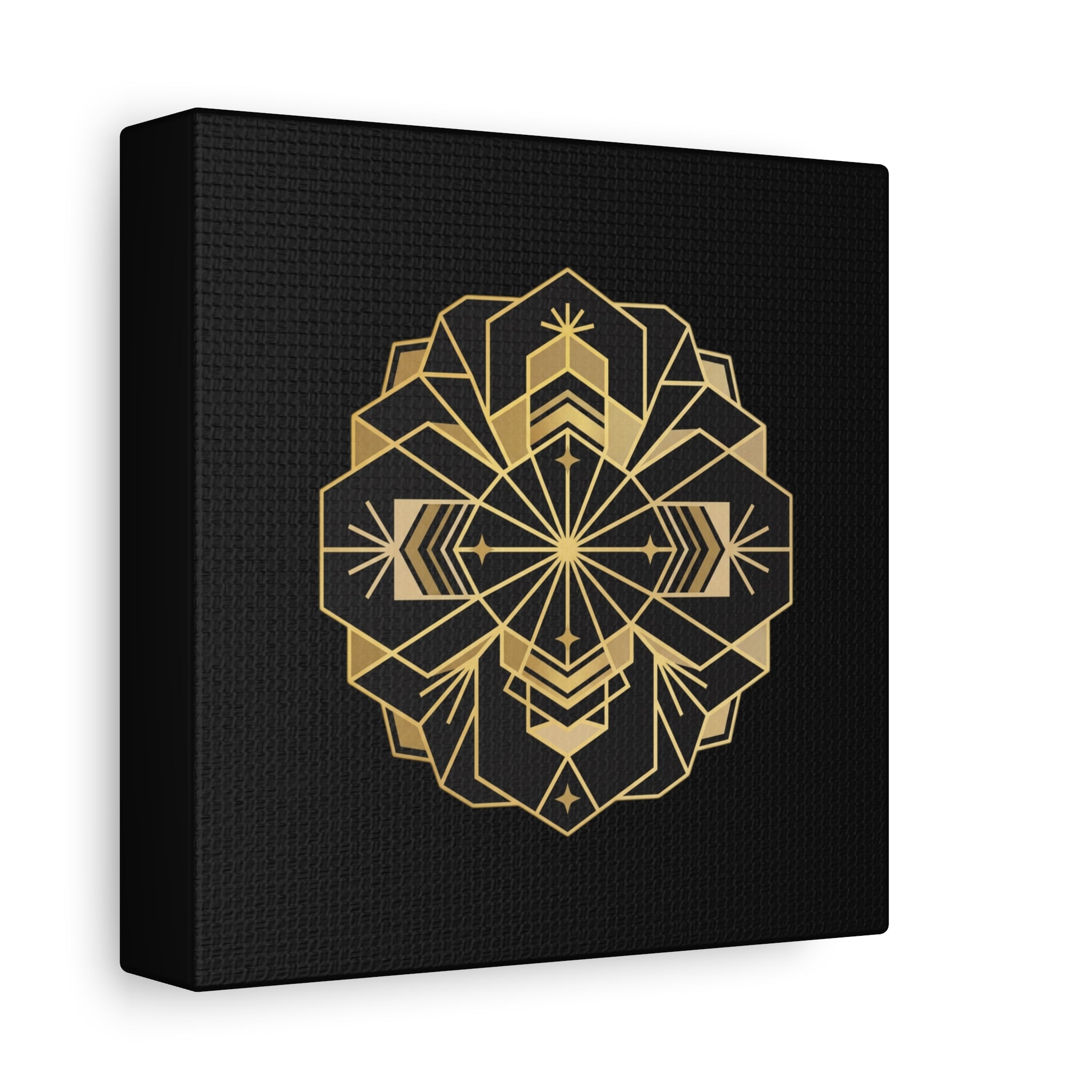 Gold Geometric Mandala Canvas