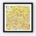 Vintage Map of Hollywood, California 1928