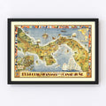Pictorial Map of Panama 1939