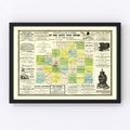 Vintage Map of McLean County, Illinois 1886