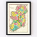 Vintage Map of Ireland 1831