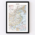 Vintage Map of China 1900