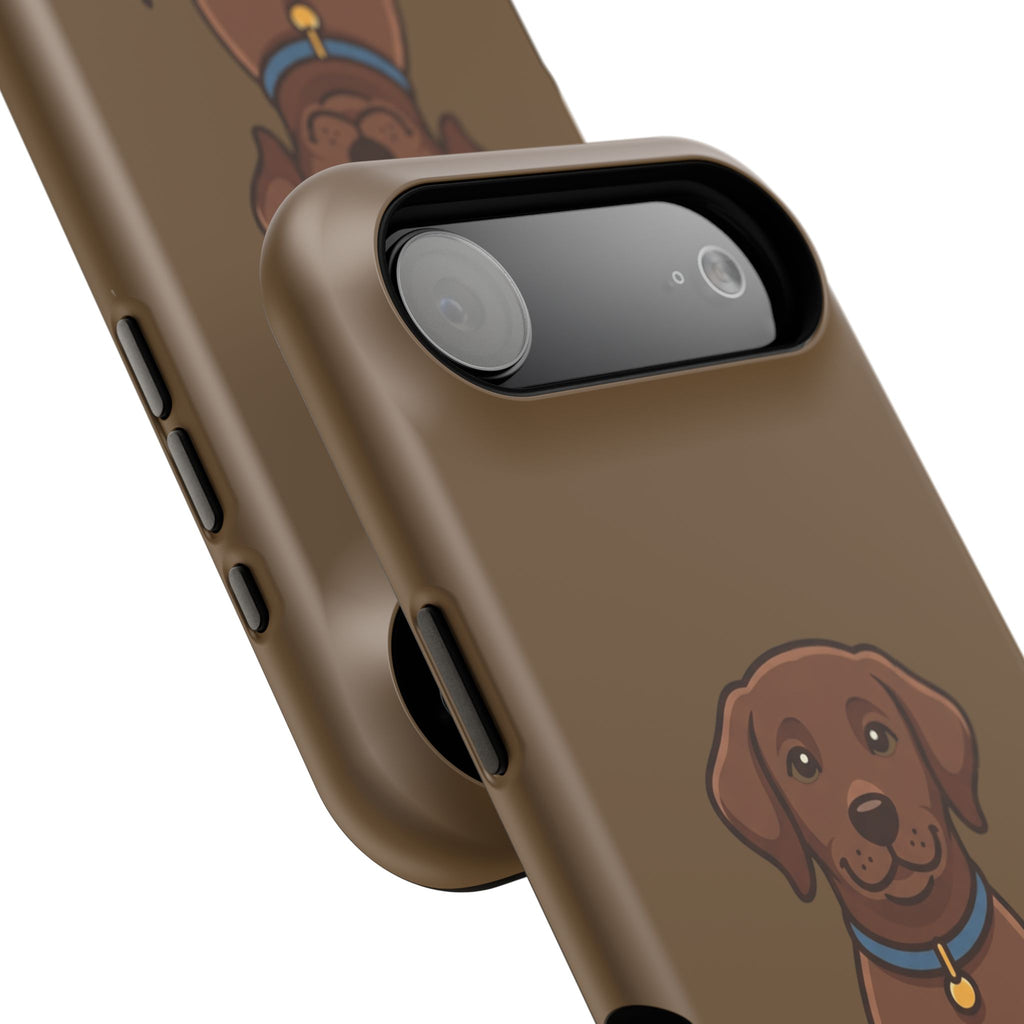 Chocolate Labrador Phone Case — Cute Dog Impact‑Resistant iPhone Cover