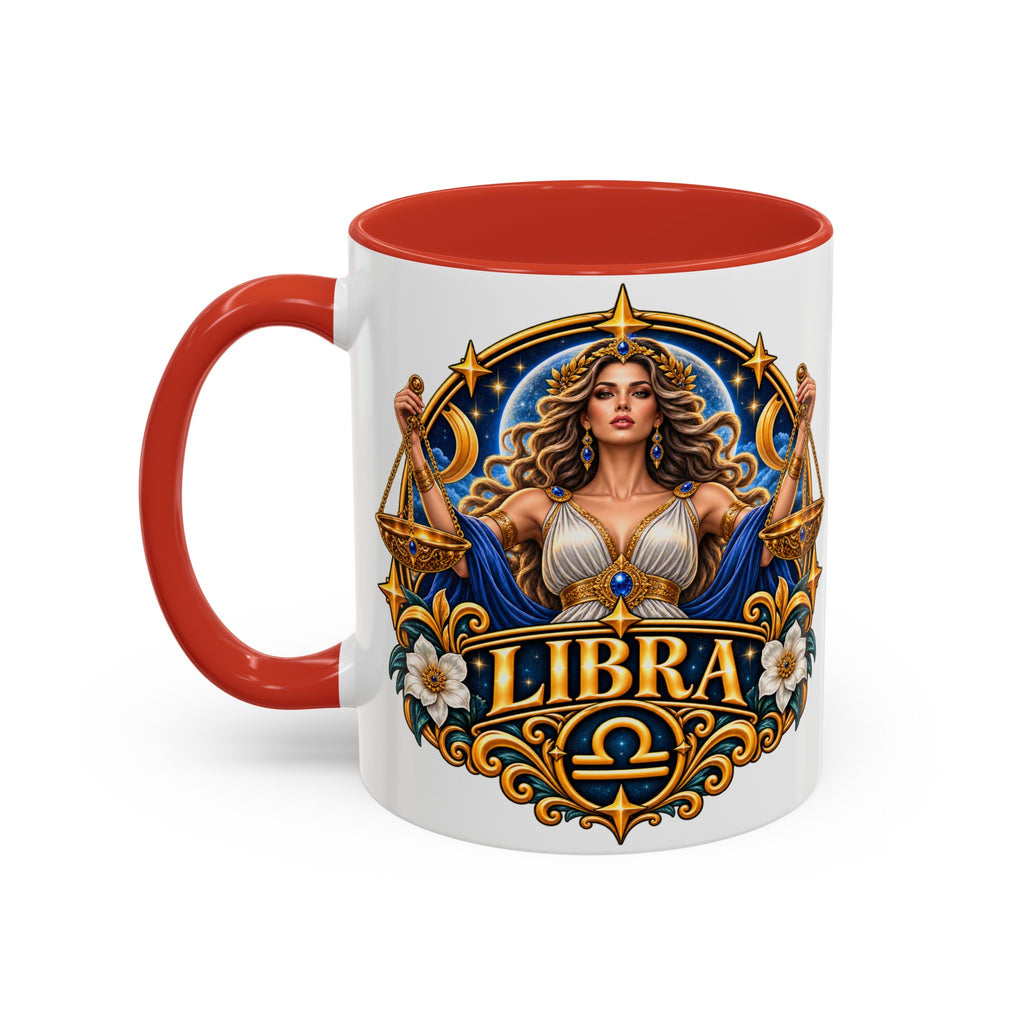 Libra Zodiac Coffee Mug – Elegant Horoscope Astrology Gift (11/15oz)