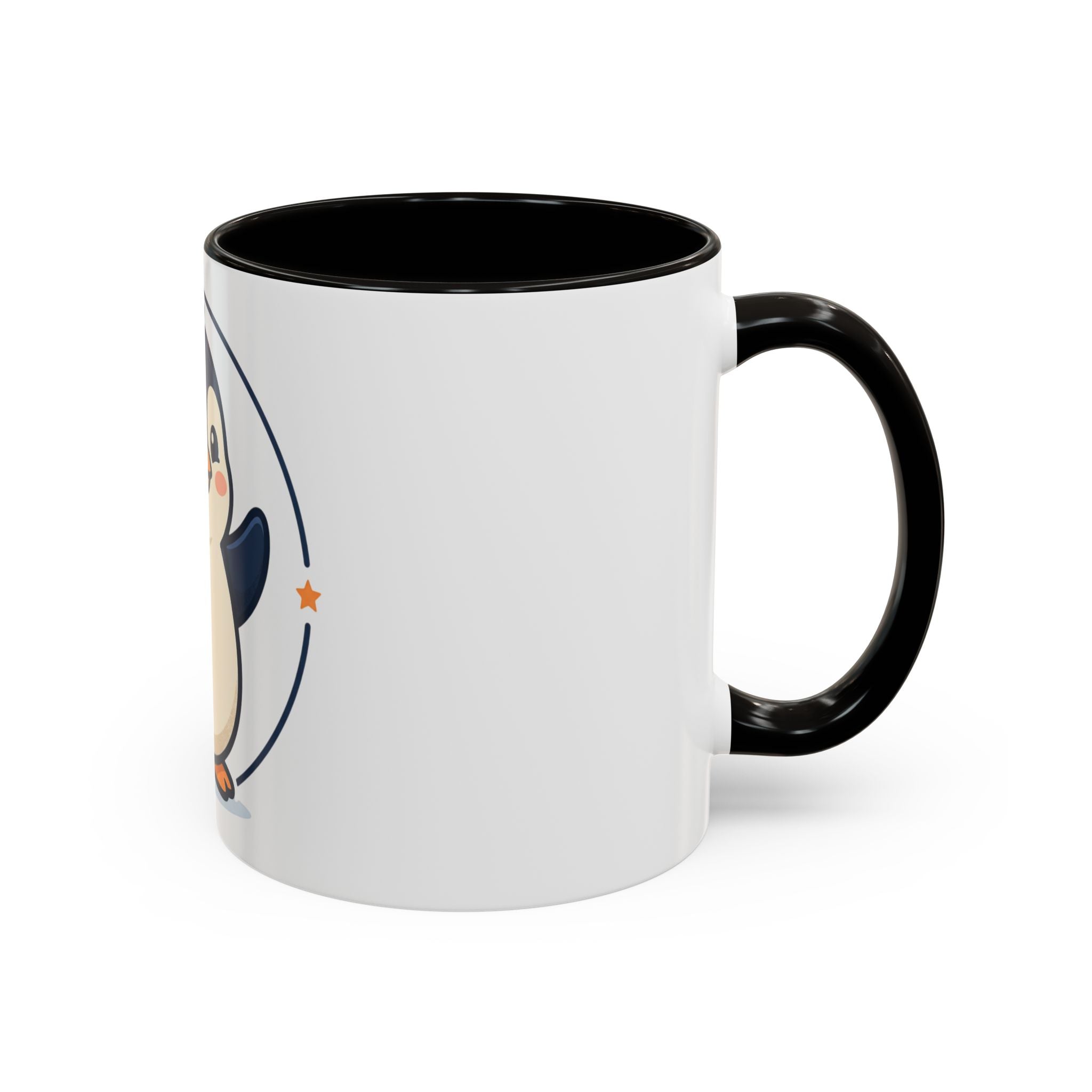 Cute Waving Penguin Mug | 11oz or 15oz Colorful Ceramic
