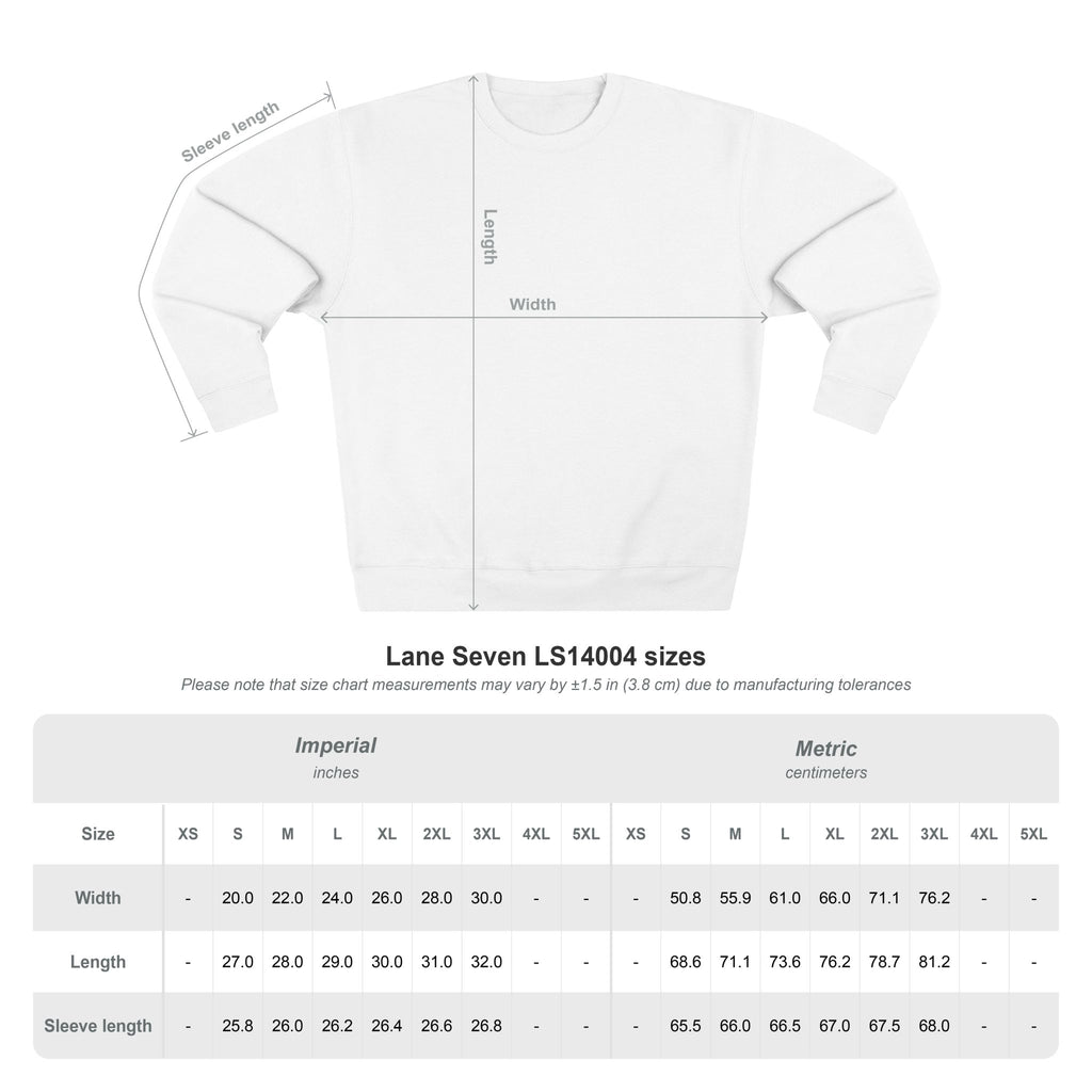 Inspirational Graphic Crewneck Sweatshirt — "Whatever You Decide to Do, Make Sure It Makes You Happy"