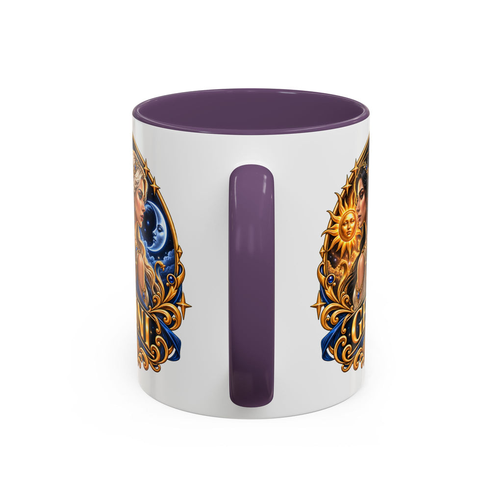 Gemini Zodiac Coffee Mug — Gemini Sign Astrology Accent Mug (11/15oz)