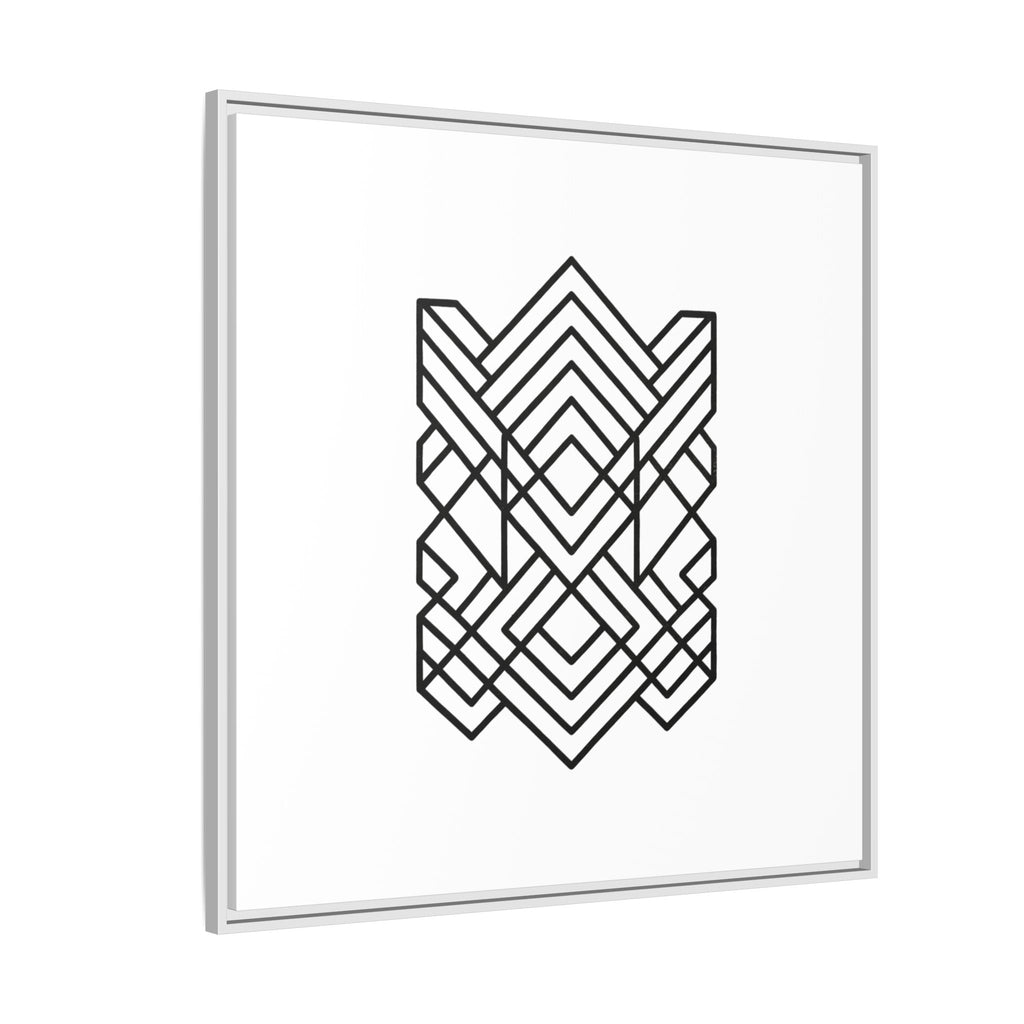Framed Geometric Art Canvas