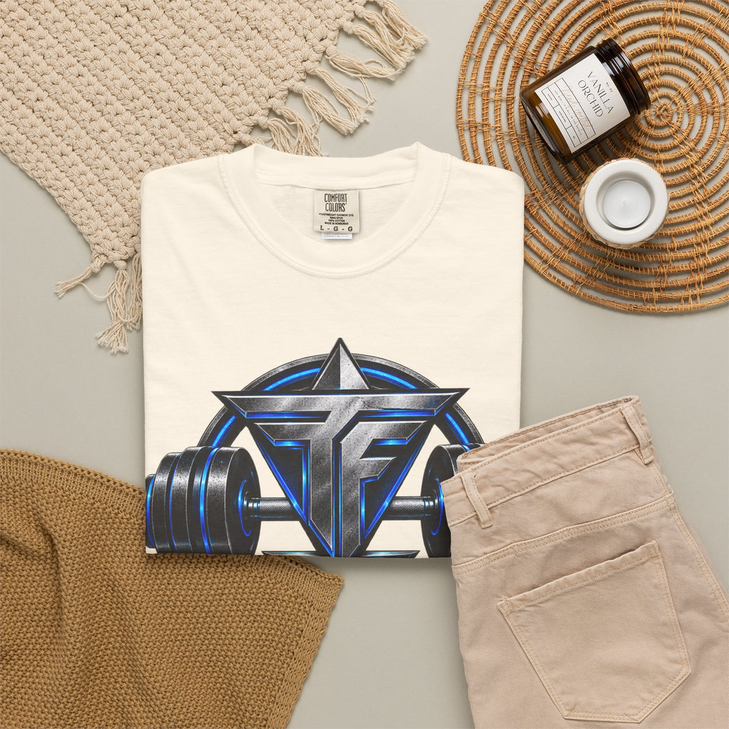 Fitness Lifestyle T-Shirt — Barbell Logo Gym Tee