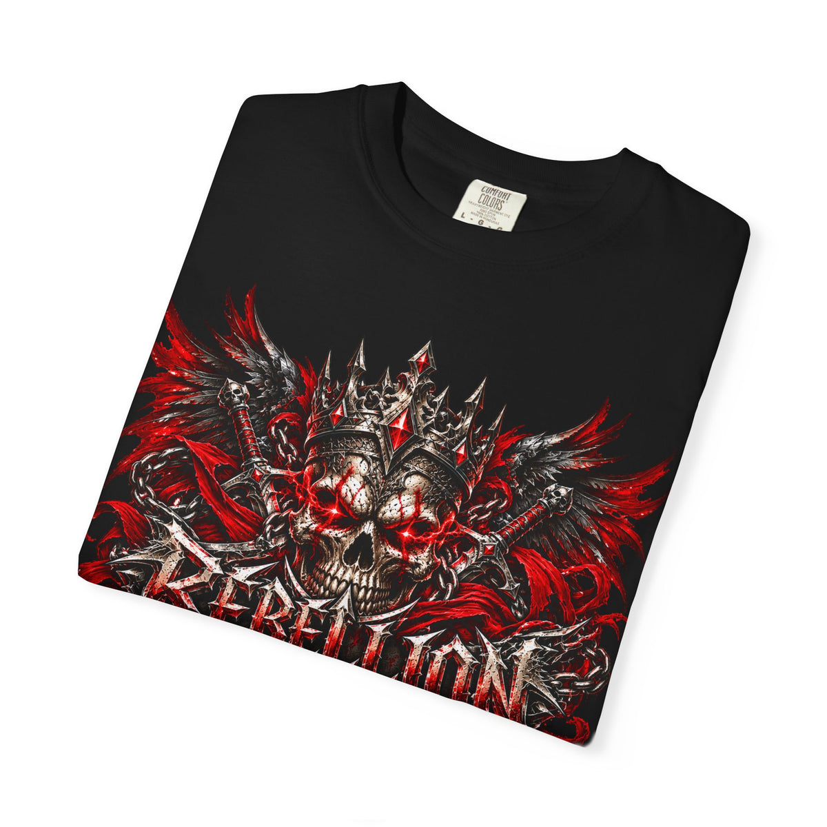 Rebellion Skull Graphic T-Shirt